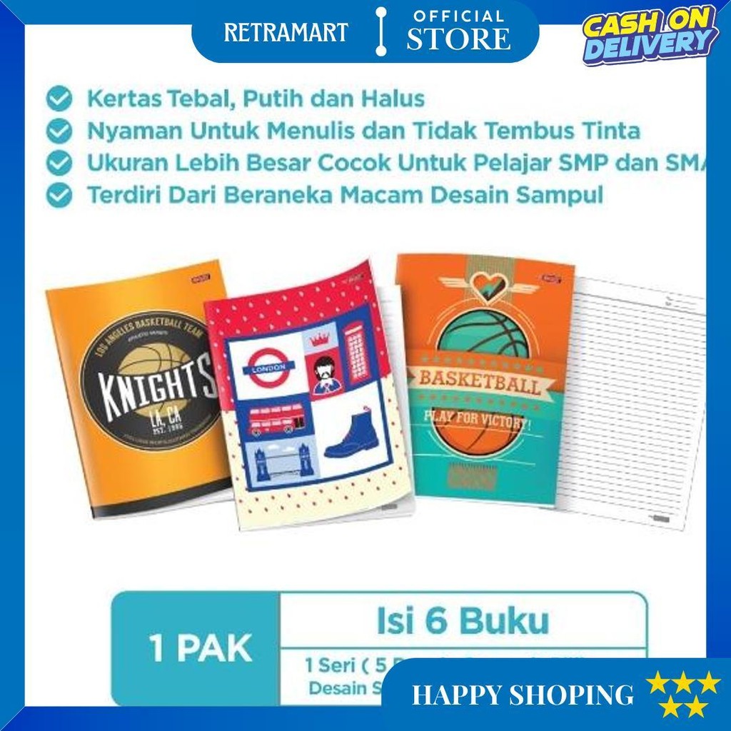 

Big Boss Buku Tulis 42 Lembar Tebal / 1 Pack / 6 Buku D Terlaris