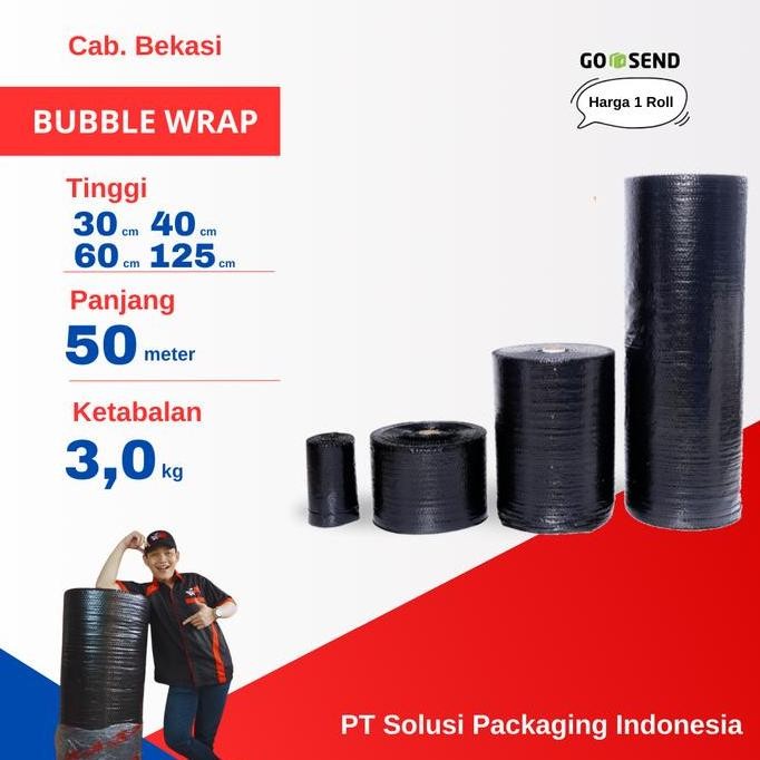 

tersedia flyhome plastik bubble wrap potongan 30cm 40cm 60cm roll hitam putih