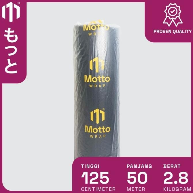 

tersedia bubble wrap premium 125cm x 50m hitam - dengan core - plastik buble/bubel motto