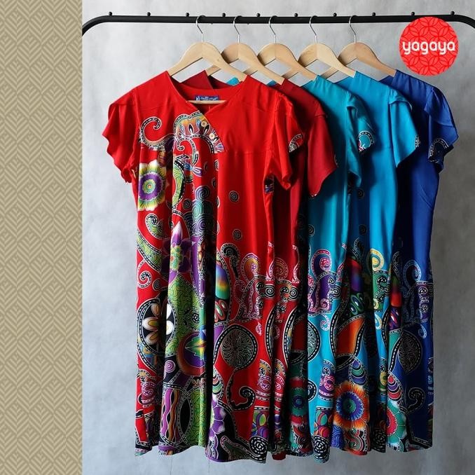 daster kencana ungu kub ds 03 - baju wanita rok batik selutut #1