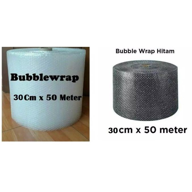 

tersedia bubble wrap hitam & putih 30cm x 50 meter bogor