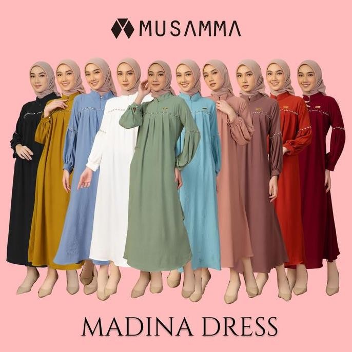 Baru MUSAMMA - MADINA DRESS - Airflow - Gamis Wanita