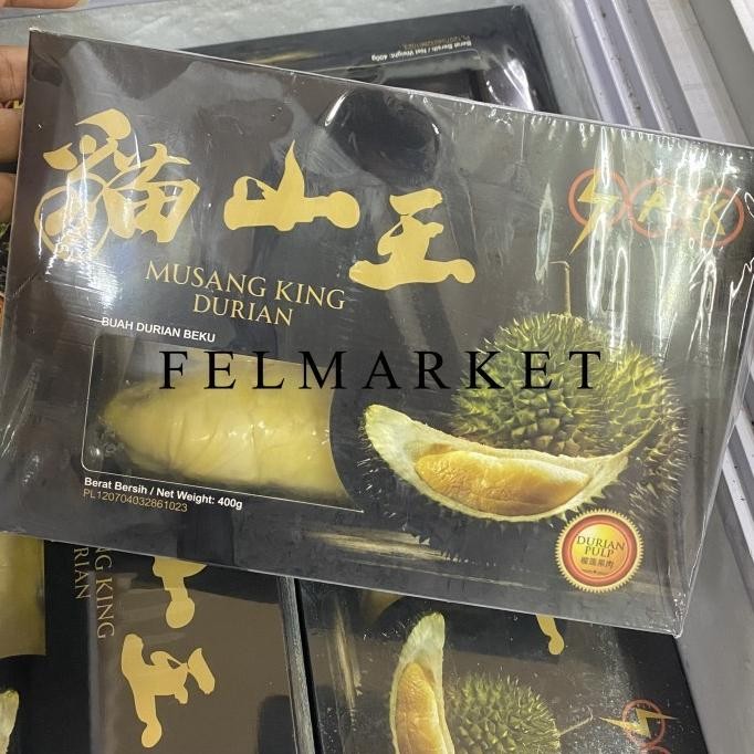 

Diskon! Durian Musangking Frozen / Buah Durian Musang King Beku / 400 grm