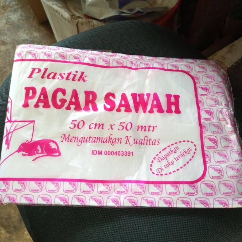 Bisa Cod Plastik Pagar Sawah 50 Meter Tipis Cocok Untuk Layangan Papiran ,