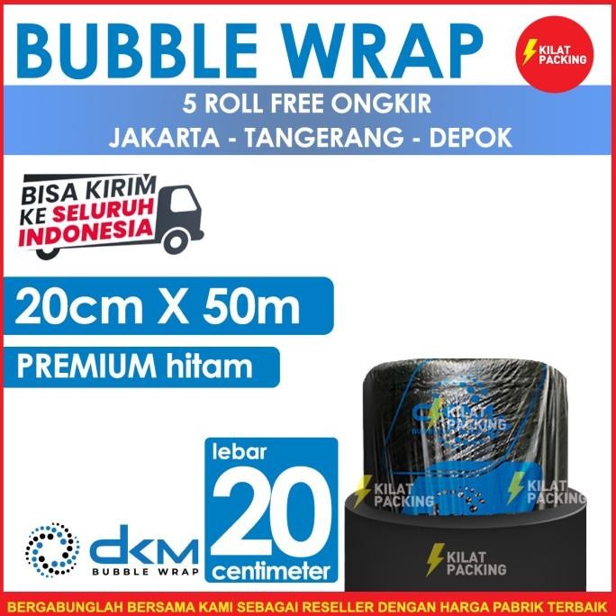

tersedia bubble wrap hitam 20cm x 50m tebal plastik bubblewrap roll