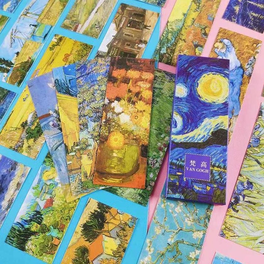 

[original] 30pcs/set pembatas buku van gogh desain miyazaki hayao / van gogh untuk sekolah / kantor pembatas buku desain seni gallery [terlaris] [terbaik]