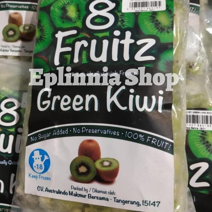 

Diskon! Buah Beku 8 Fruitz Green Kiwi 500 gr - Buah Kiwi Frozen