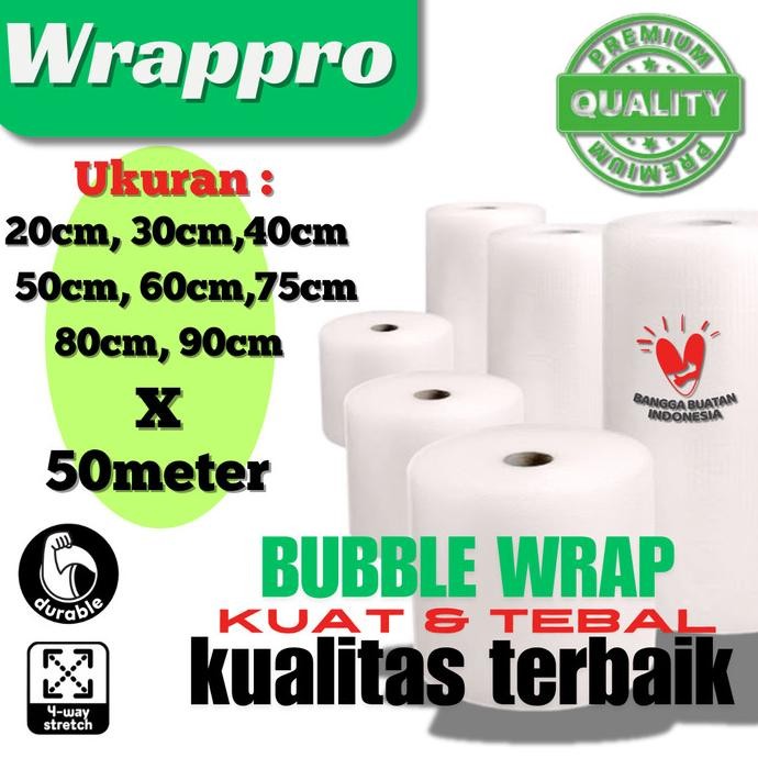 

tersedia bubble wrap roll rusfet 30cmx50m plastik bubble dkm plus