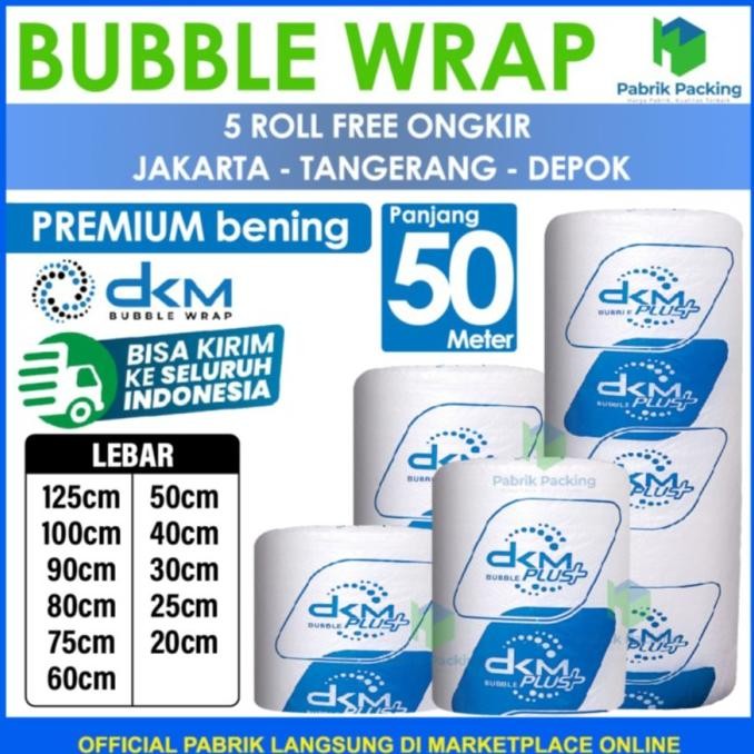

tersedia plastik bubble wrap bening biru / bubble wrap murah dkm 50 meter