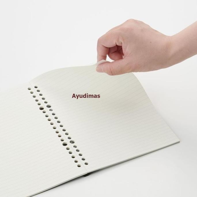 

MUJI - LINE Loose leaf Notebook Can be peeled off - binder A5/B5/A4 murah