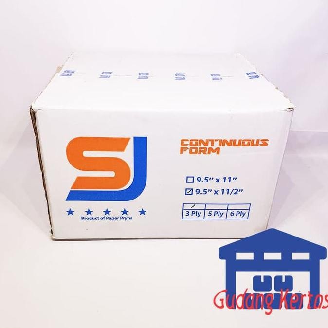 

CONTINUOUS FORM 9.5 X 11/2 3PLY SJ STANDAR PRS - BAGI 2 murah