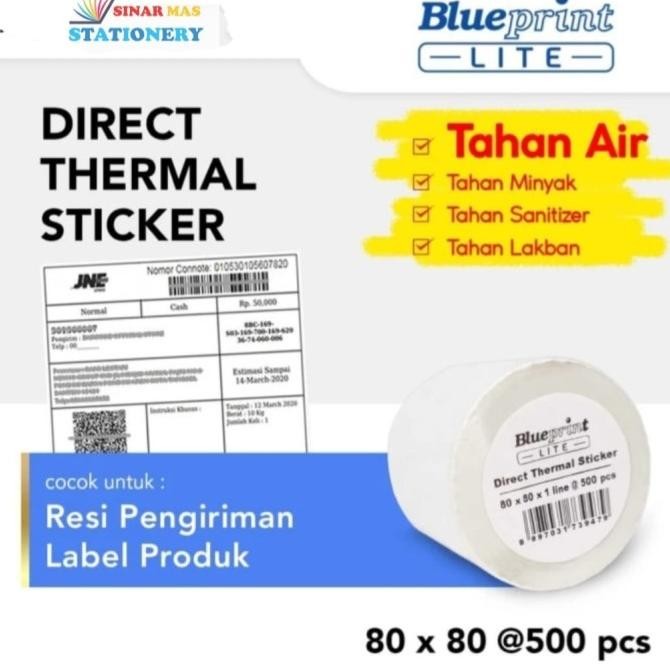 

Direct Thermal Stiker Label Online Shop Blueprint 80 80 MM 500 lbr murah