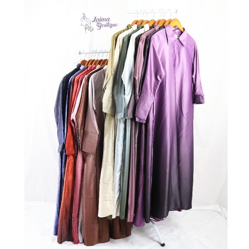 Alfira Dress Gradasi 2 Warna Bahan Silk Armani Premium | Baju Kondangan Gradasi 2 Warna | Gamis Wani