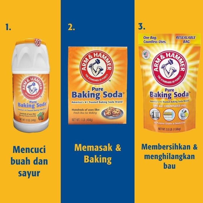 

ARM & HAMMER Baking Soda Serbaguna Asli USA 907g