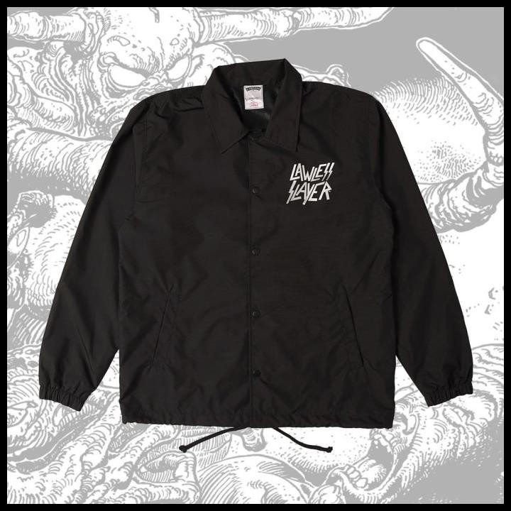Windbreaker Jacket Lawless X Slayer Pentagram Original Best Seller