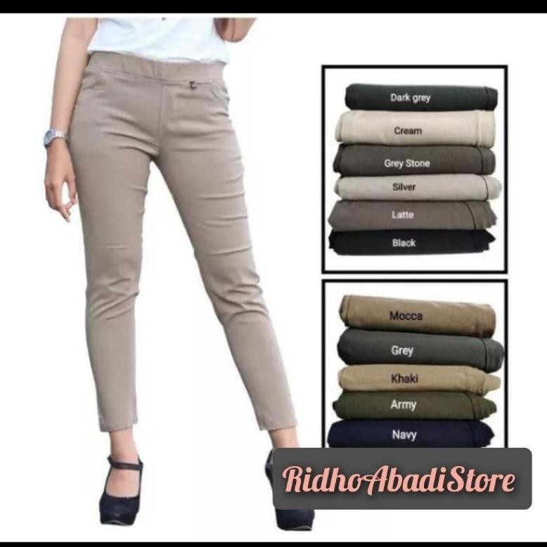 Celana Chinos/Celana Kerja/Celana Katun/Celana Kerja Wanita Panjang/Celana Legging Wanita Bahan Katu