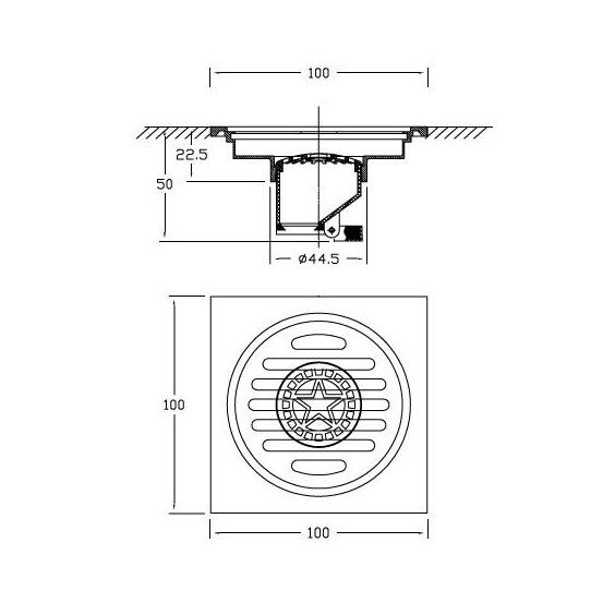 Murah American Standard Saringan Wc - Deodorization Floor Drain Flap Design
