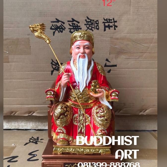 Produk Baru Patung Dewa Tuapekong Dewa Bumi Hok Tek Cen Sin Hok Tik 12 Inch