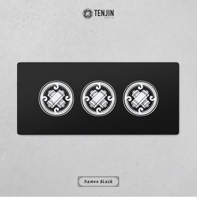 TERLARIS - Tenjin Scrollworks - KAMON Black Deskmat