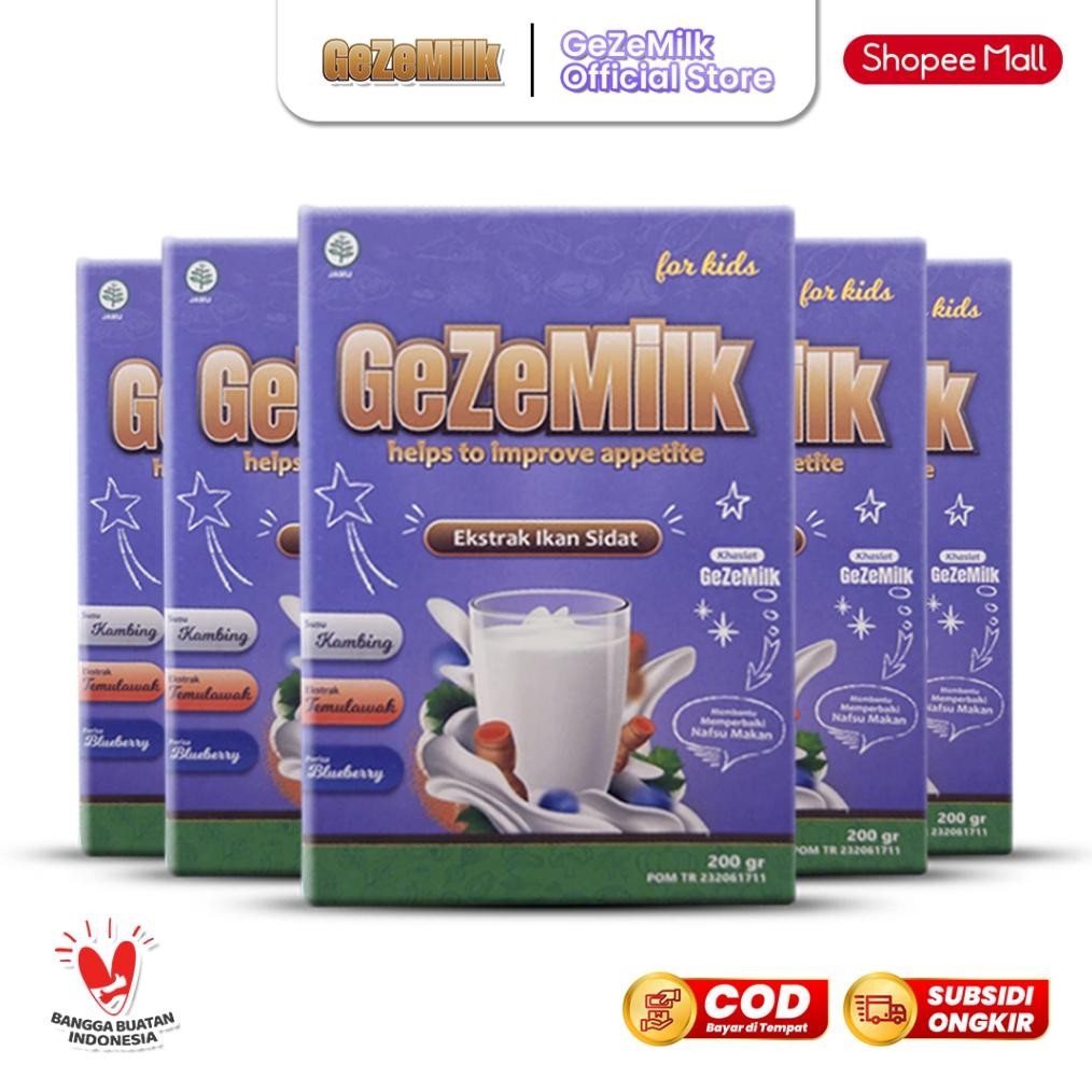 

GeZeMilk Paket 5 Box Susu Kambing Etawa dengan Ekstrak Ikan Sidat