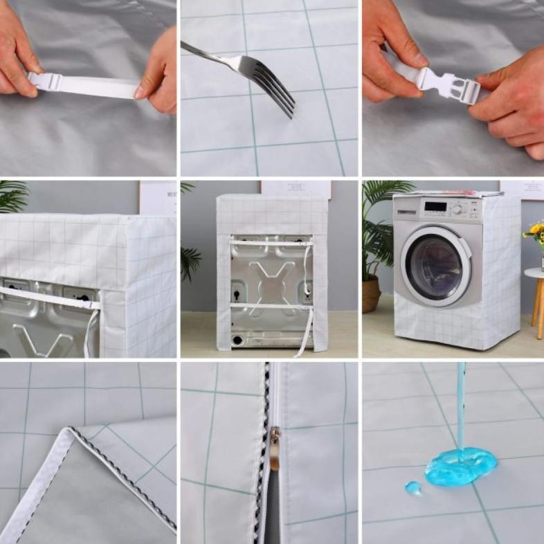 sarung mesin cuci 1 tabung / cover mesin cuci 1 tabung PVC WATERPROOF