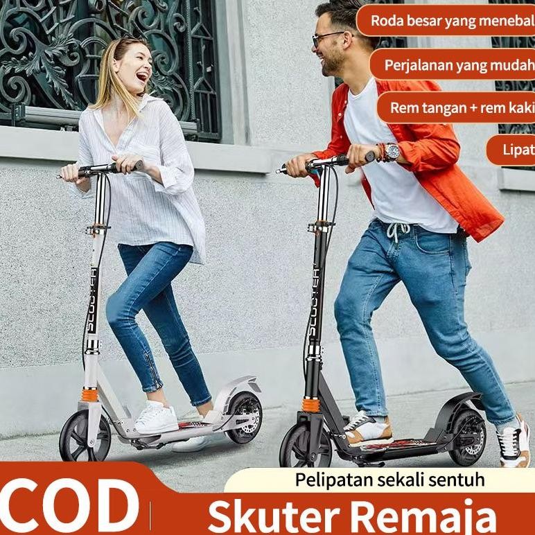 ''Terlaris" Scooter Exotic /Skuter Remaja Roda 2/Rem Tangan Otoped Skuter Lipat/Skuter Mobilitas