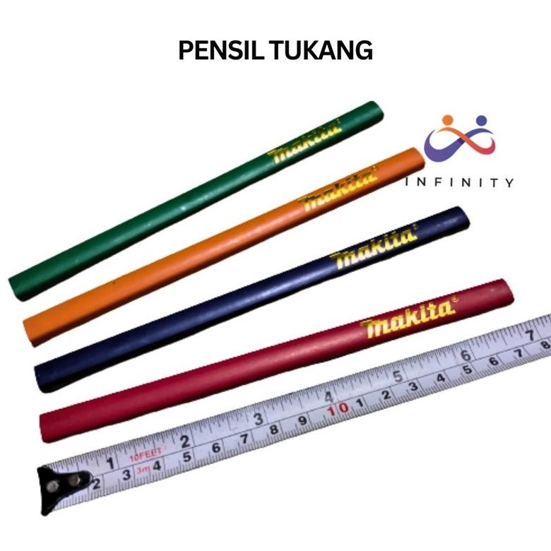 

Y-76 Jy-6 Inf - 10Pcs Pensil Tukang Kayu, Pensil Tukang Bangunan, Pensil Tukang Mkt Murah