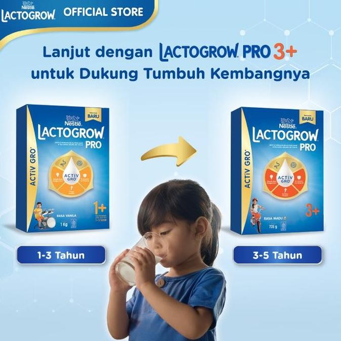 Sale Nestl Lactogrow Pro 1+ Vanilla Susu Anak 1-3 Tahun Box 1Kg + Free Uht Madu Vanilla 135Ml 3Pcs