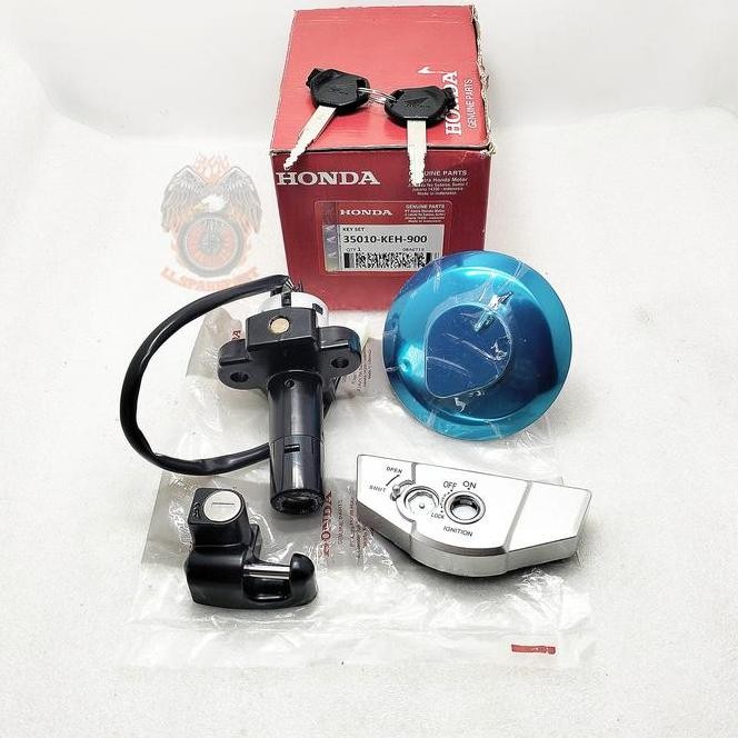 Kunci Kontak Set Honda Keh Keyset Konci Kontak 1 Set Anti Maling Asli Original Megapro Primus Key Se
