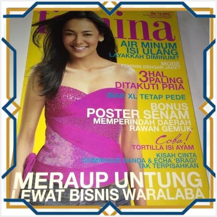 [4PE] MAJALAH FEMINA TAHUN 2004 COVER ANANDA LONTOH
