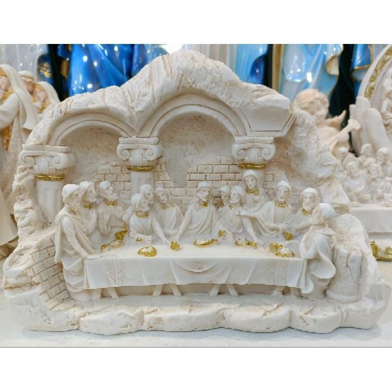 Gv23 Patung Perjamuan Kudus Gua 25X21Cm Model Italy M27/1 (7778) - Patung Perjamuan Kudus - Patung P