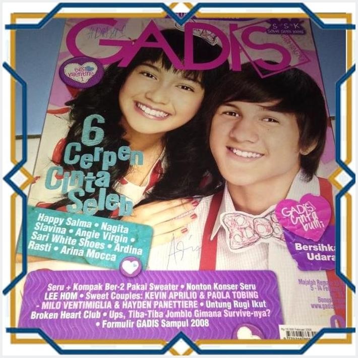 [4PE] MAJALAH GADIS TAHUN 2008 COVER RACHEL AMANDA & STUART