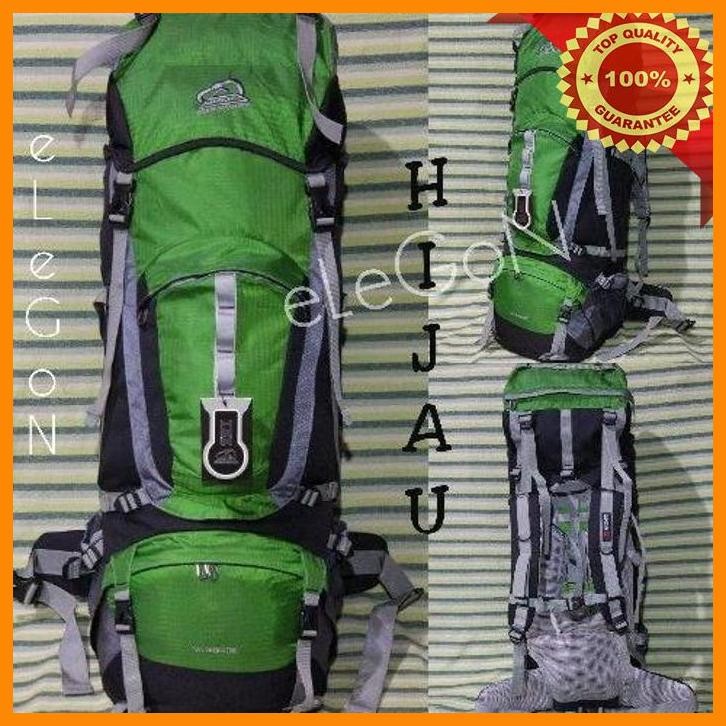 [MAR] KERIL CARRIER TAS GUNUNG SIOUX 80 LITER ORI HIJAU NOT REI, NATURE HIKE