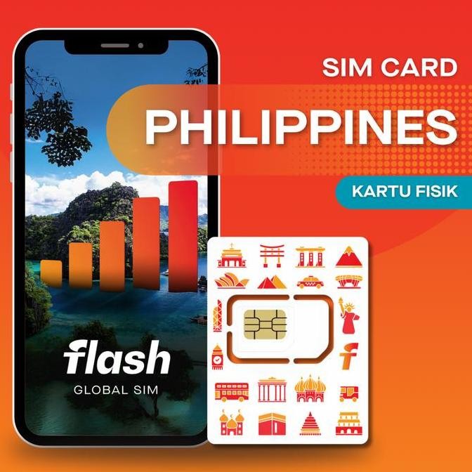TERLARIS - SIM Card Philippines Flash GlobaI SIM Internet Data (Simcard Filipina)