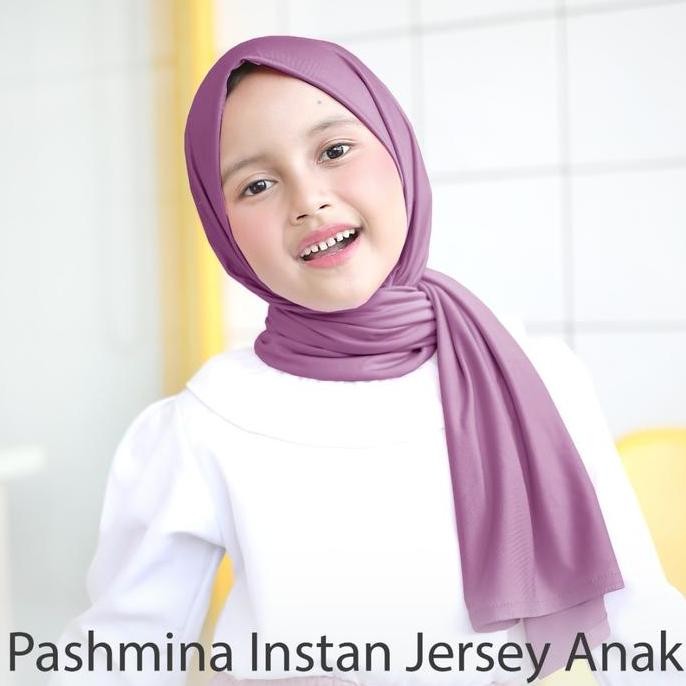 Siap Kirim Pashmina Instan Anak Lebanon Jersey Premium