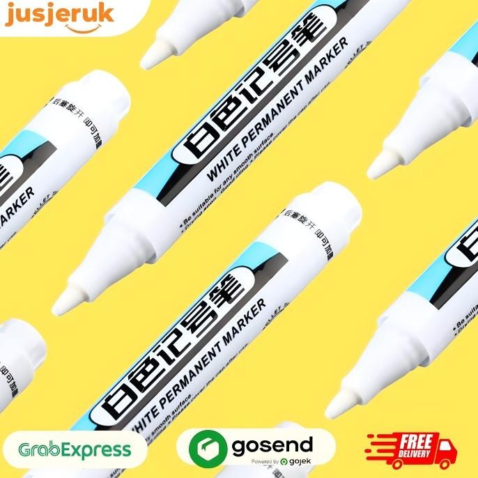 

Ready JFactory Spidol Ban Permanen Waterproof Quick Dry Oily Marker spidol untuk ban mobil