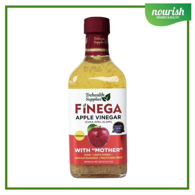

STOK TERBATAS FINEGA, APPLE VINEGAR (CUKA APEL ALAMI) WITH THE MOTHER 500 ML