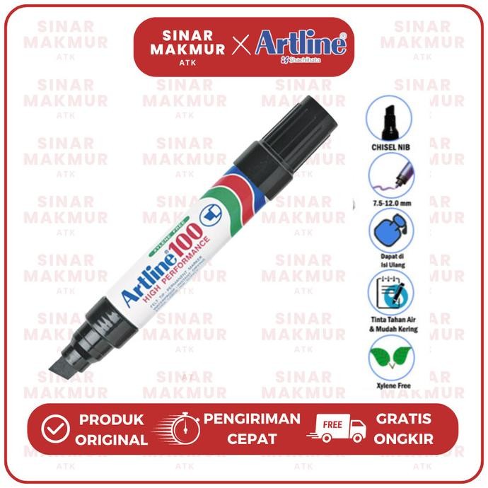 

Ready Spidol Permanen/Permanent Marker Jumbo Artline 100 (Pcs)