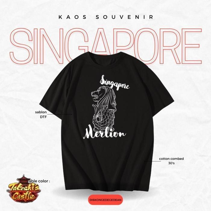 Kaos Murah Kaos Oleh Oleh Singapore Singapura  Baju Oleh-Oleh Singapore Singapura Kaos Souvenir Sing
