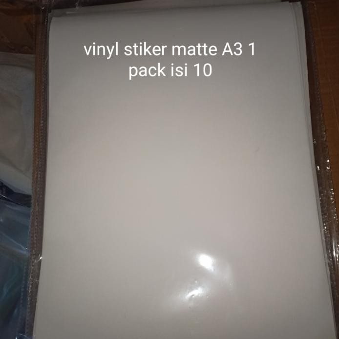 ready Kertas Sticker Vinyl Matte 150GR A3 waterproof stiker vinyl doff 10 pc murah
