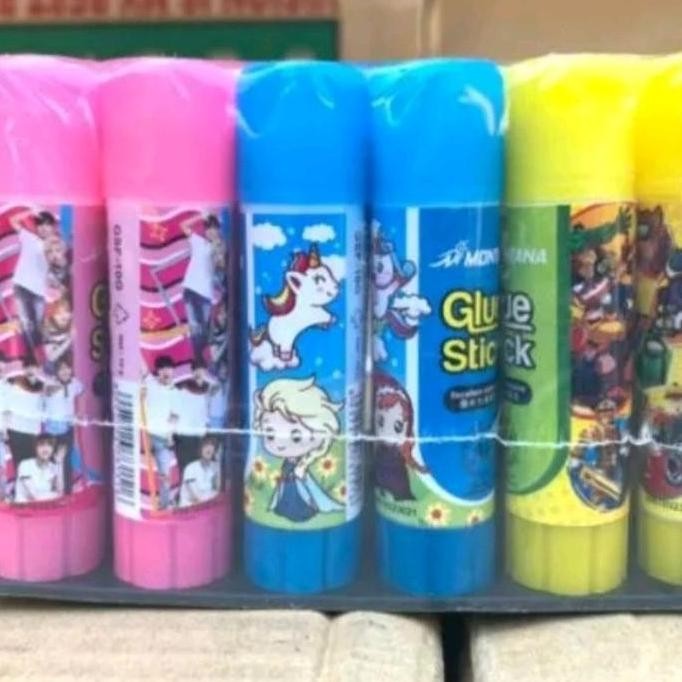 

ready 24 pcs LEM GLUE STICK FANCY 10 GRAM, LEM ROKOK LINTING, GLUE STICK NON TONIX. murah