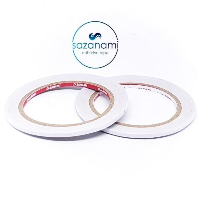 

ready DOUBLE TAPE 8MM x 18 METER DOUBLETAPE KERTAS PUTIH SAZANAMI ISI 35ROLL murah