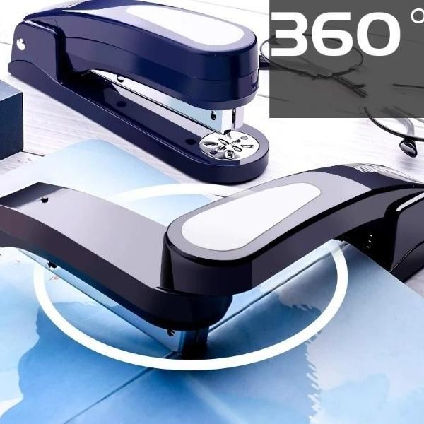 

ready Stapler Tugas Berat Rotasi 360 Stapler 24/6 Staples Stapler Putar Kertas Panjang yang Mudah KW-TRIO murah