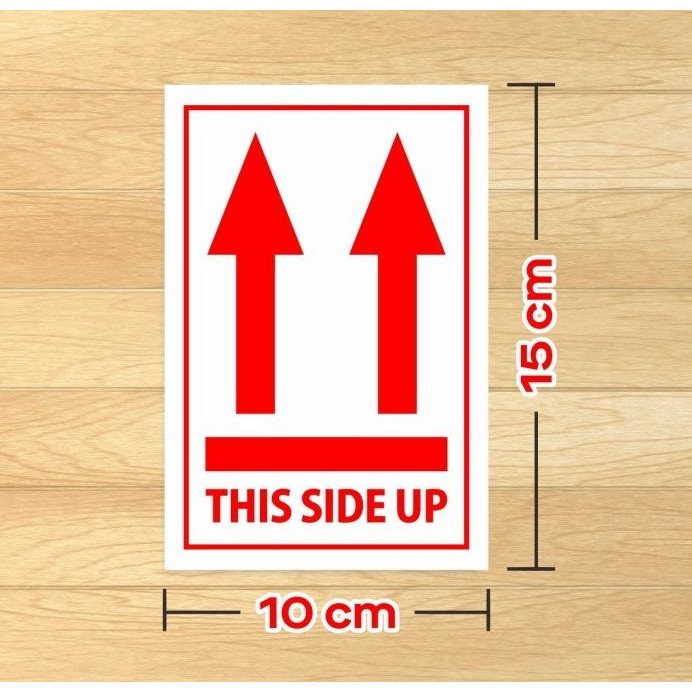 

ready Stiker Label Pengiriman Sticker Pahan This Side Up 15x10 cm (100 pcs) murah