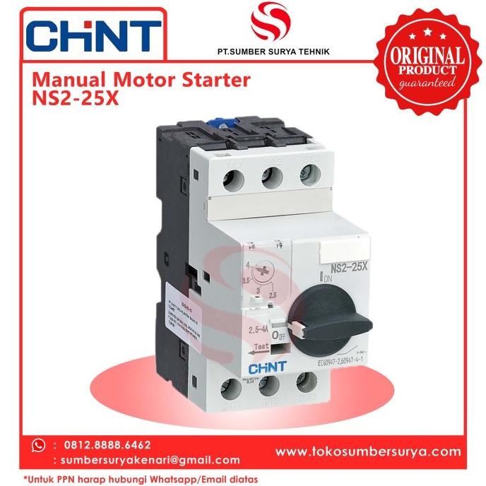 new Manual Motor Starter NS2-25X Chint murah