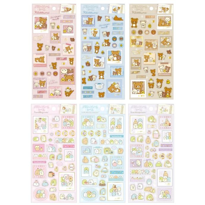

ready Sticker San-X Rilakkuma Sumikko Gurashi Memory Frame Clear Seal Journal Deco Limited Edition murah
