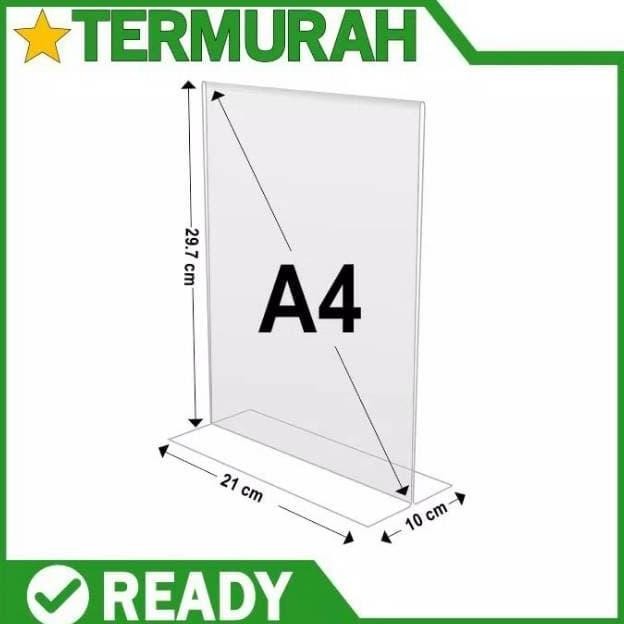 

tyS Akrilik A4 - Akrilik Display Stand Tent Card - Type T
