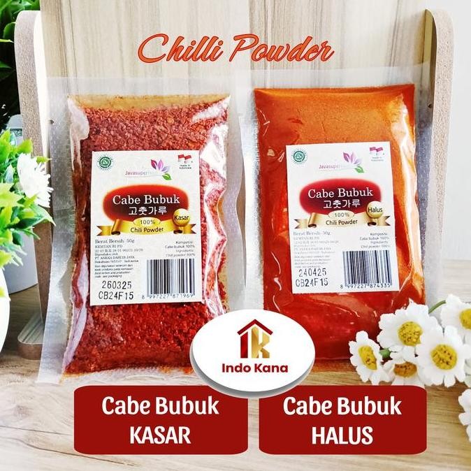 

Gochugaru Bubuk Cabe Halus Kasar Chili Powder Korea 50 gr