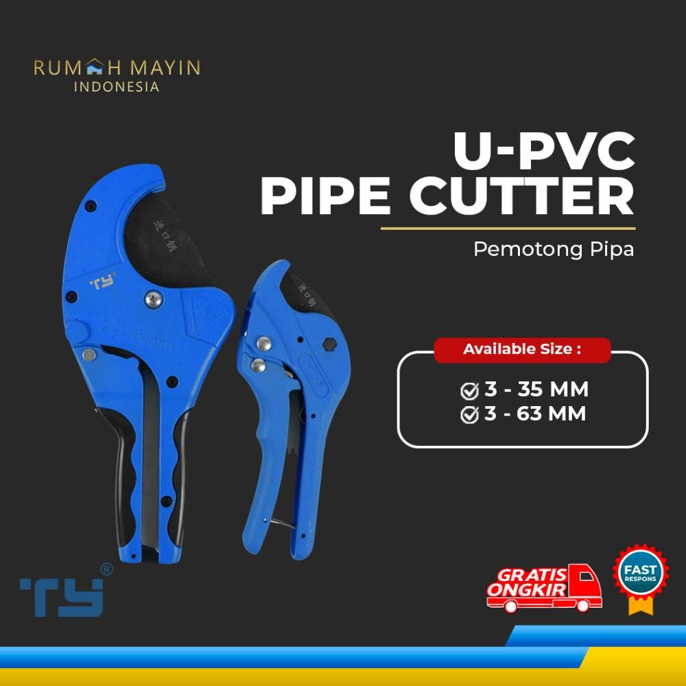 

TY Pipe Cutter U-PVC by 3 Pawns - Pemotong Pipa murah
