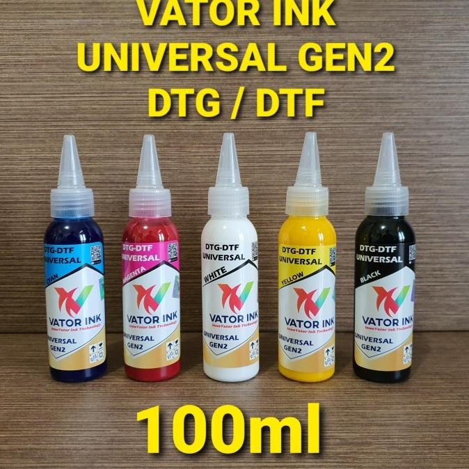 

tyS VATOR UNIVERSAL GEN2 DTG DTF 100ml TINTA SABLON POWDER PET FILM DTF